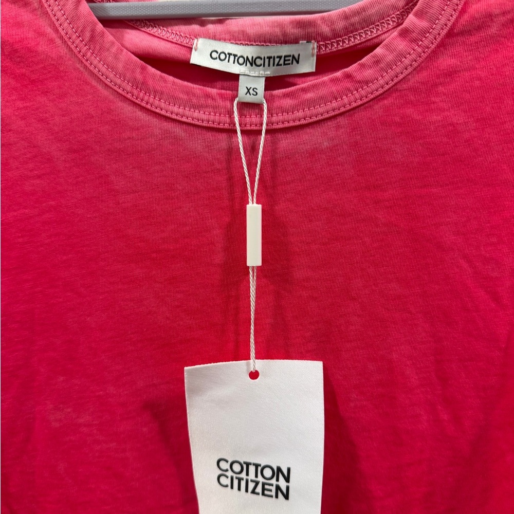 Revolve NWT Cotton citizen XS 100% cotton Pink Long Sleeve Top - Picture 2 of 3
